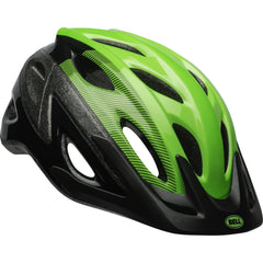 Bell Axle Adult Bike Helmet – Adjustable Fit, Black/Green