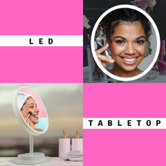 Onyx Professional 2-in-1 LED Vanity Mirror with Magnetic Hand Mirror