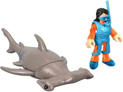 Imaginext Hammerhead Shark & Snorkeler Adventure Figure Set