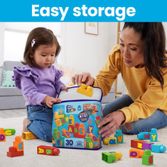 MEGA ABC Building Bag – Letter Learning Building Set for Kids