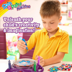 Creative Kids Spin & Paint Art Kit – Spinning Art Machine