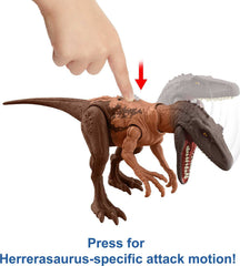 Mattel Jurassic World Herrerasaurus Strike Attack Figure