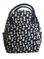 Women's 3-Piece Kitty Cat Travel Bag Set – Navy & Cream