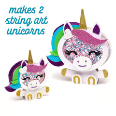 Craft-tastic Stacked String Art Unicorns 3D Kids Craft Kit