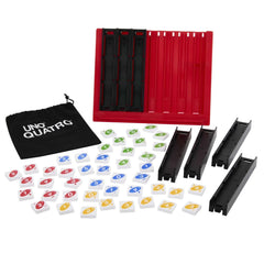 Mattel UNO Quatro Strategy Tile Game for 2-4 Players, 53 Pieces