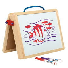 Cra-Z-Art 5-in-1 Wooden Tabletop Easel with Chalkboard & Dry Erase