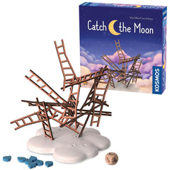 Thames & Kosmos Catch The Moon | Wooden Ladder Stacking Game