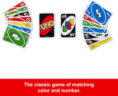 Mattel UNO Classic Card Game | Color & Number Matching Fun