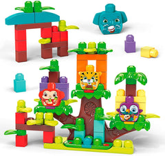 Mega Bloks Jungle Treehouse Band – Interactive Musical Building Set