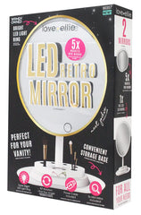 Onyx Professional 2-in-1 LED Vanity Mirror with Magnetic Hand Mirror