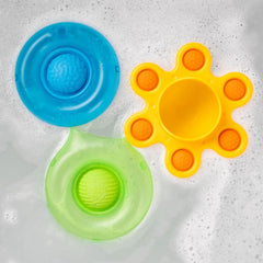 Fat Brain Toys Dimpl Splash 3-Piece Baby Bath Toy Set