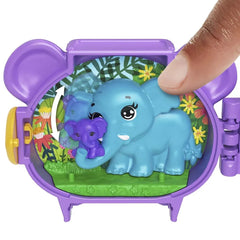 Polly Pocket Cuddly Toys Elephant Compact Playset with Micro Doll