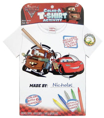 Tara Toy Cars 2 Color-A-T-Shirt Activity Set