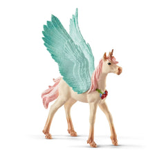 Schleich Bayala Decorated Unicorn Pegasus Foal Fantasy Figure