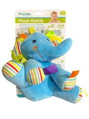 Premia Babycare Large Elephant Plush Rattle Toy for Babies
