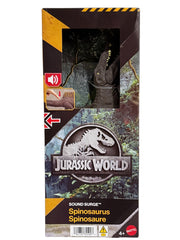 Mattel Jurassic World Sound Surge Spinosaurus Dinosaur Figure