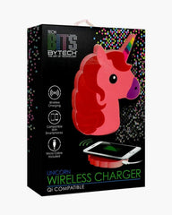 Bytech Unicorn Wireless Qi Charging Pad – Pink & Red