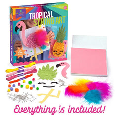 Craft-tastic Tropical String Art Kit — Flamingo & Pineapple Craft Set