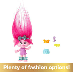 Mattel DreamWorks Trolls Hair Pops Queen Poppy Small Doll & Accessories