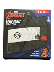 Briefly Stated Avengers Men's Boxer Briefs – 3-Pack, X-Large