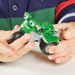 TOMY Ricky Zoom DJ 3" Action Figure | Free-Wheeling Green Toy Bike