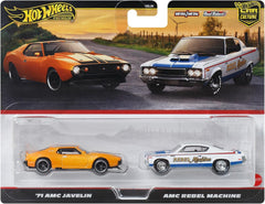 Hot Wheels Premium 2-Pack '71 AMC Javelin & Rebel Machine