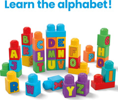 MEGA ABC Building Bag – Letter Learning Building Set for Kids