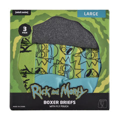 Rick and Morty Men's 3-Pack Performance Boxer Briefs