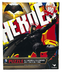 Cardinal Batman v Superman 100-Piece Jigsaw Puzzle