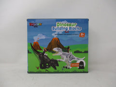 Dazmers Black & White T-Rex Dinosaur Building Block Figures Set of 2