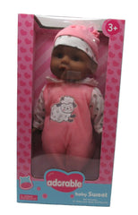 Adorable 13-Inch AA Baby Doll in Pink Lamb Outfit & Hat