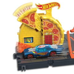 Hot Wheels City Speedy Pizza Pick-Up Playset with 1 Car