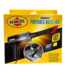 Pennzoil Portable 12V Car Vacuum with HEPA Filter & Long Nozzle