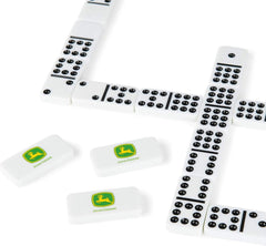 John Deere Double 9 Dominoes Set with Collector's Tin