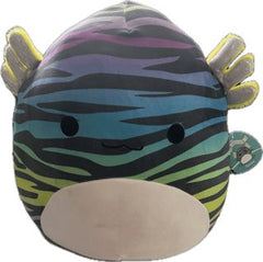 Squishmallows 16" Black & Rainbow Axolotl Plush Stuffed Animal