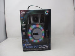 Biconic Bluetooth Karaoke Speaker with Color-Changing Glow Lights