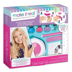 Make It Real Glitter Dream Nail Spa DIY Nail Art Kit
