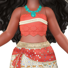Mattel Disney Princess Moana Posable Small Doll with Shiny Outfit
