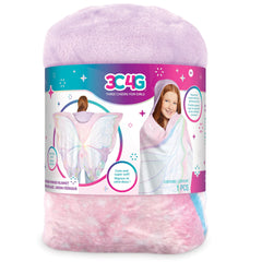 Make It Real Fairy Garden Wings Hooded Blanket with Hand Mitts