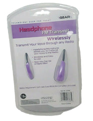 Cyber Gear FM Headphone Transmitter – Purple | Broadcast to Any Radio