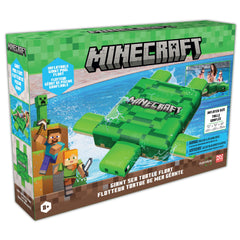 Intex Minecraft Ride-On Turtle Pool Float — Oversized 72"x72"