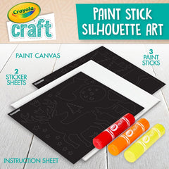 Crayola Craft Paint Stick Silhouette Art Set – Forest
