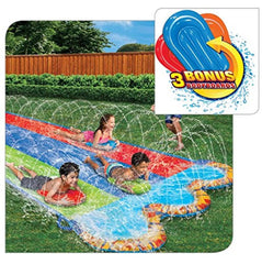 Banzai Triple Racer 16 Ft Water Slide with 3 Bodyboards