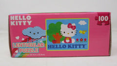 Cardinal Hello Kitty 100-Piece Lenticular Puzzle | Holographic Effect