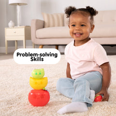 Lamaze Stack & Nest Fruit Pals – Sensory Stacking Toy for Babies