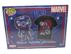 Funko Pop Tees Marvel Captain America Art Series Boxed Set XL