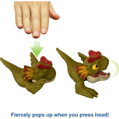 Mattel Jurassic World Wild Pop Ups Dilophosaurus Figure