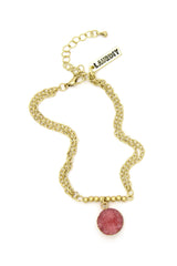 LaurDIY Pink Gold Druzy Chain Bracelet Mini DIY Kit