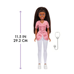MGA Dream Ella Yasmin Doctor Fashion Doll with Scrubs & Stethoscope