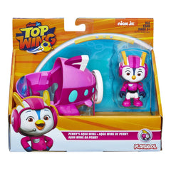 Hasbro Top Wing Penny Figure & Aqua Wing Vehicle Playset